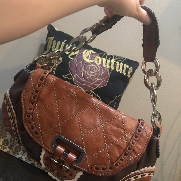 Juicy Couture vintage quilted cowhide leather bag - Picture 4 of 15